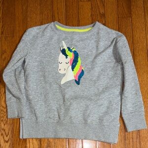 Falls Creek Gray Kids Sweatshirt with Colorful Unicorn